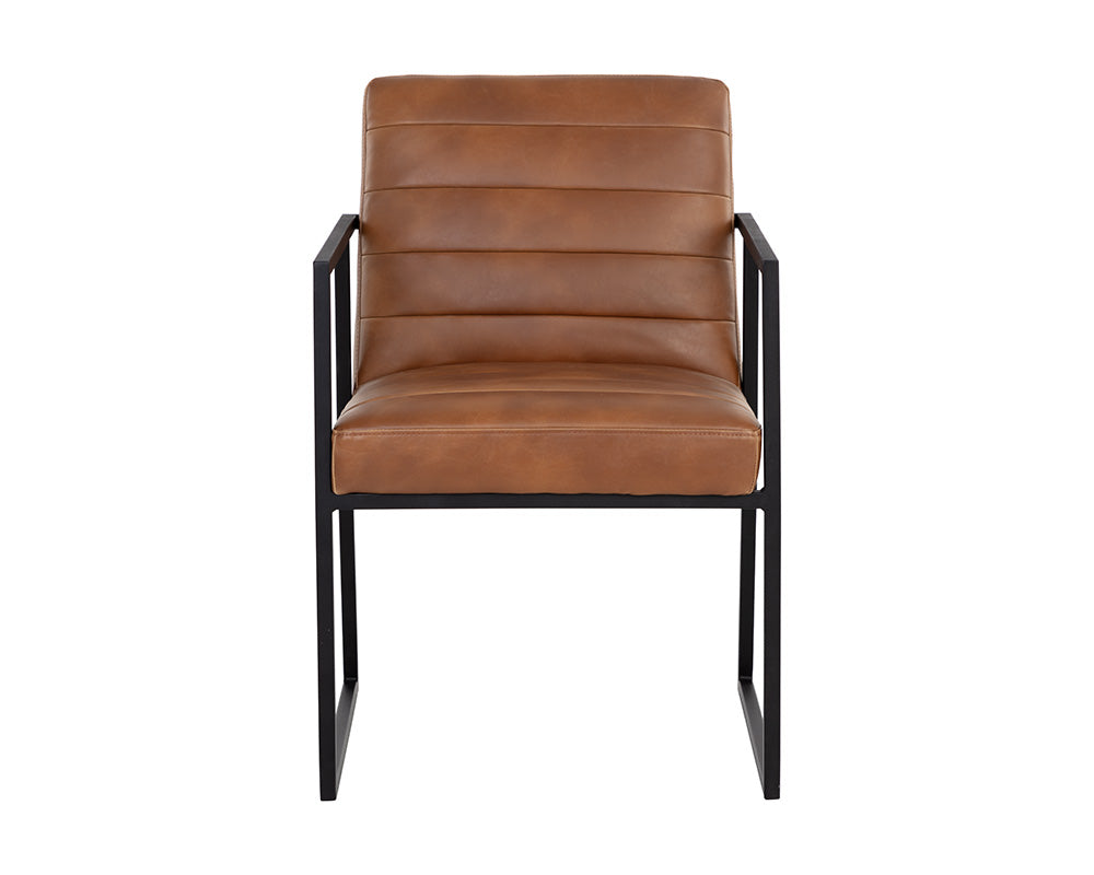 Spyros Dining Armchair - Tobacco Tan