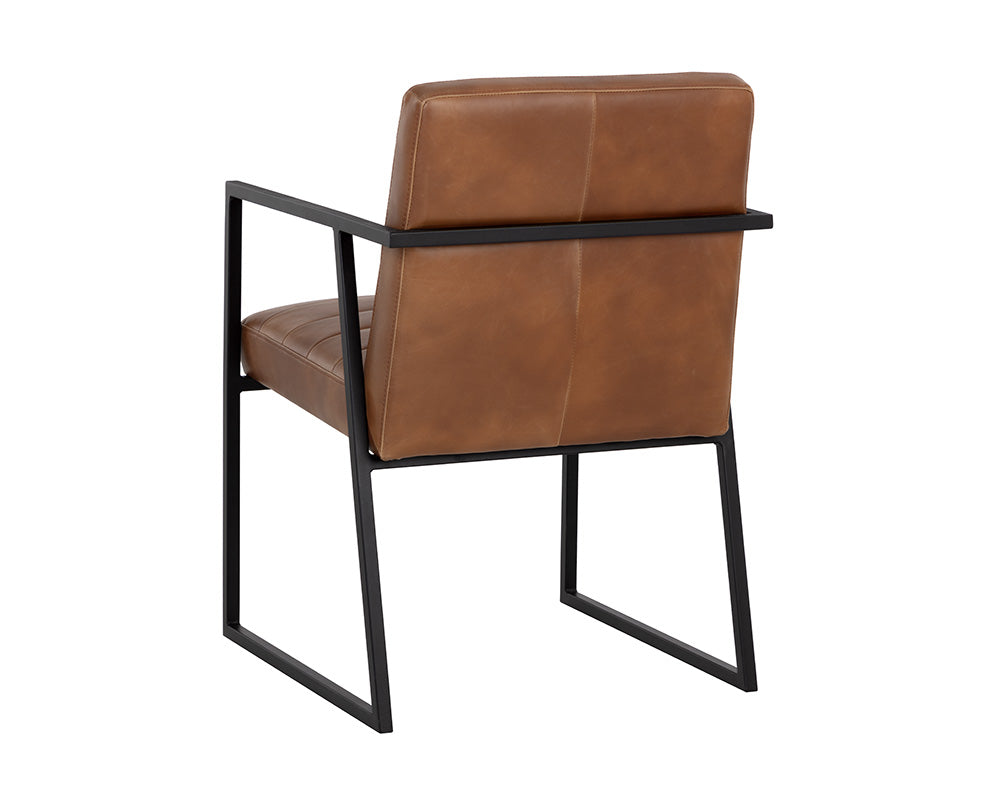 Spyros Dining Armchair - Tobacco Tan