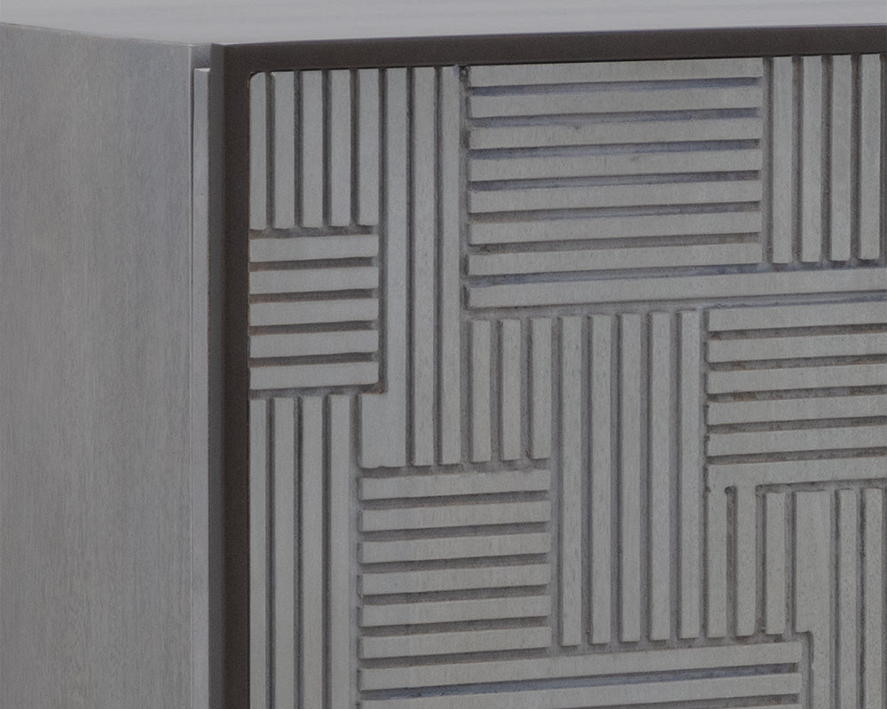 Markwood Sideboard - Antique Bronze - Glacier Grey