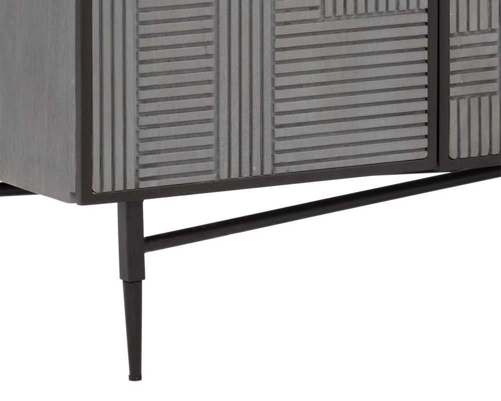 Markwood Sideboard - Antique Bronze - Glacier Grey