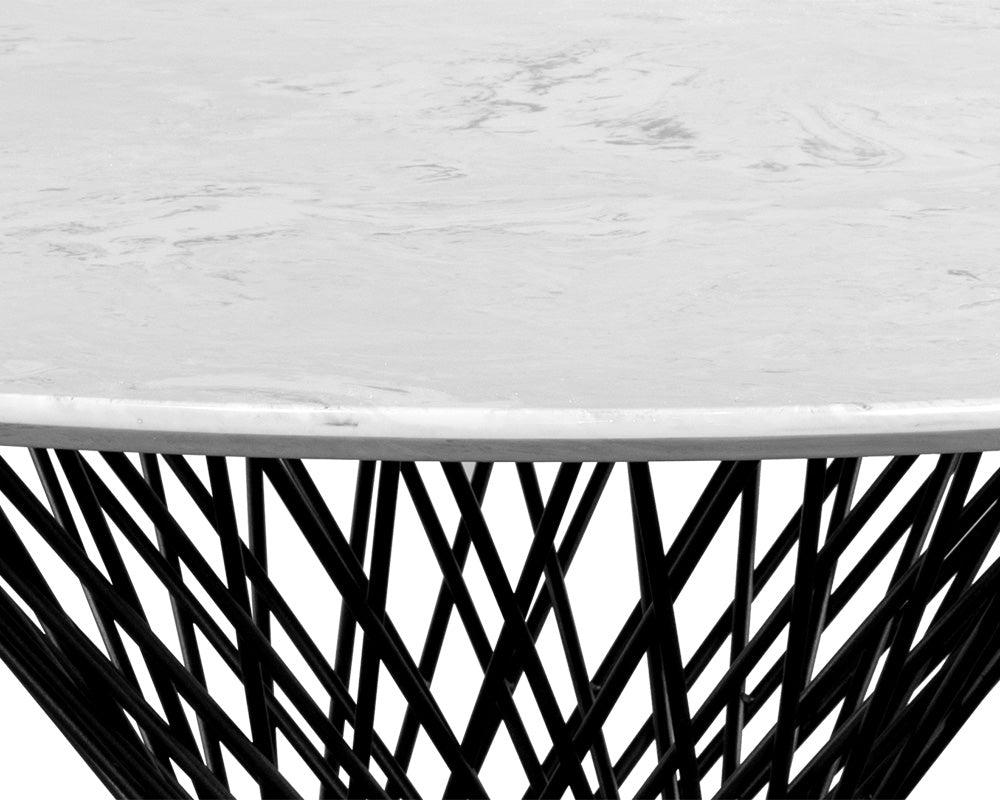 Madeira Dining Table - Grey Marble - 54"