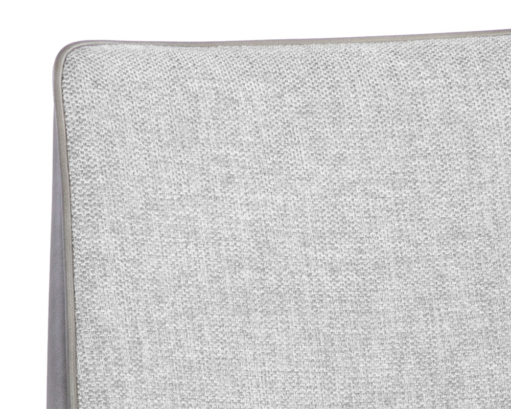 Renee Stackable Dining Chair - Belfast Heather Grey / Bravo Metal