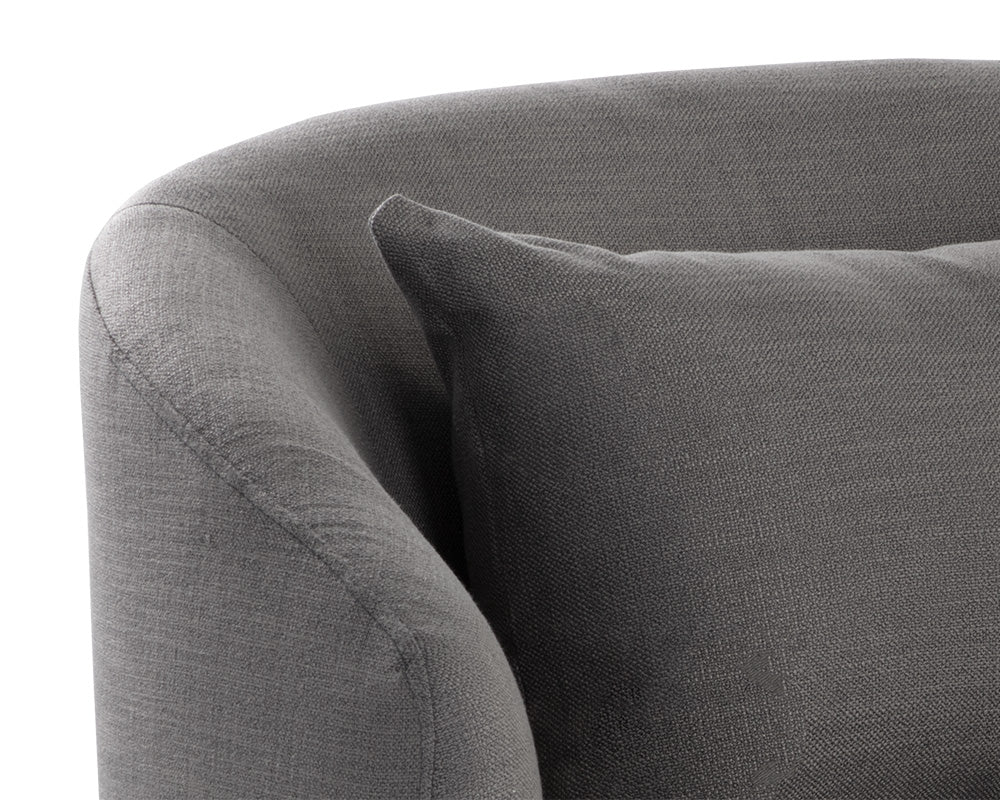 Walsh Swivel Lounge Chair - Effie Smoke