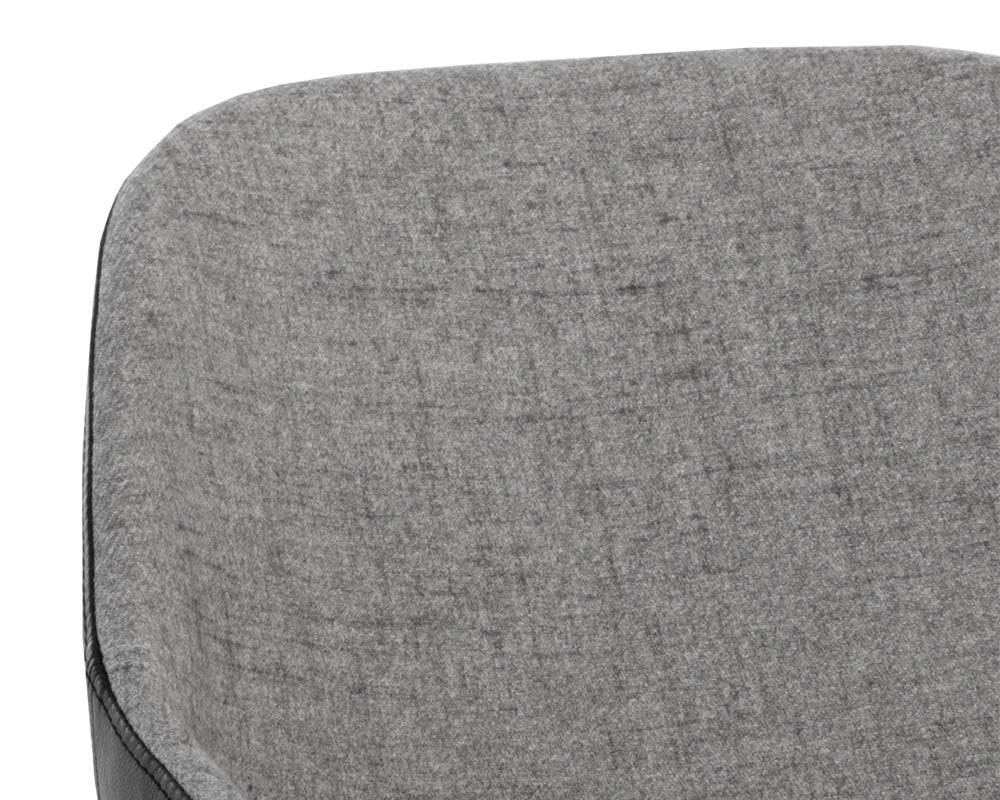 Mccoy Swivel Dining Chair - November Grey / Nightfall Black