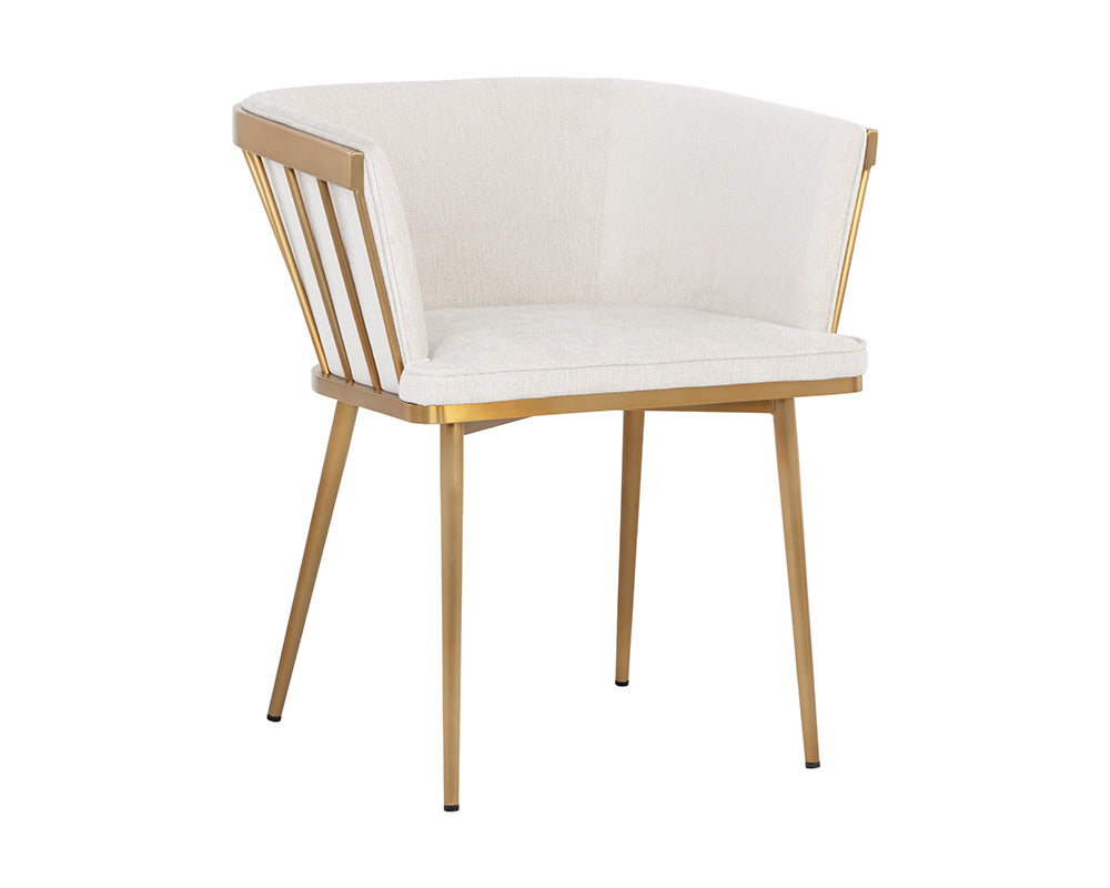 Caily Dining Armchair - Polo Club Muslin