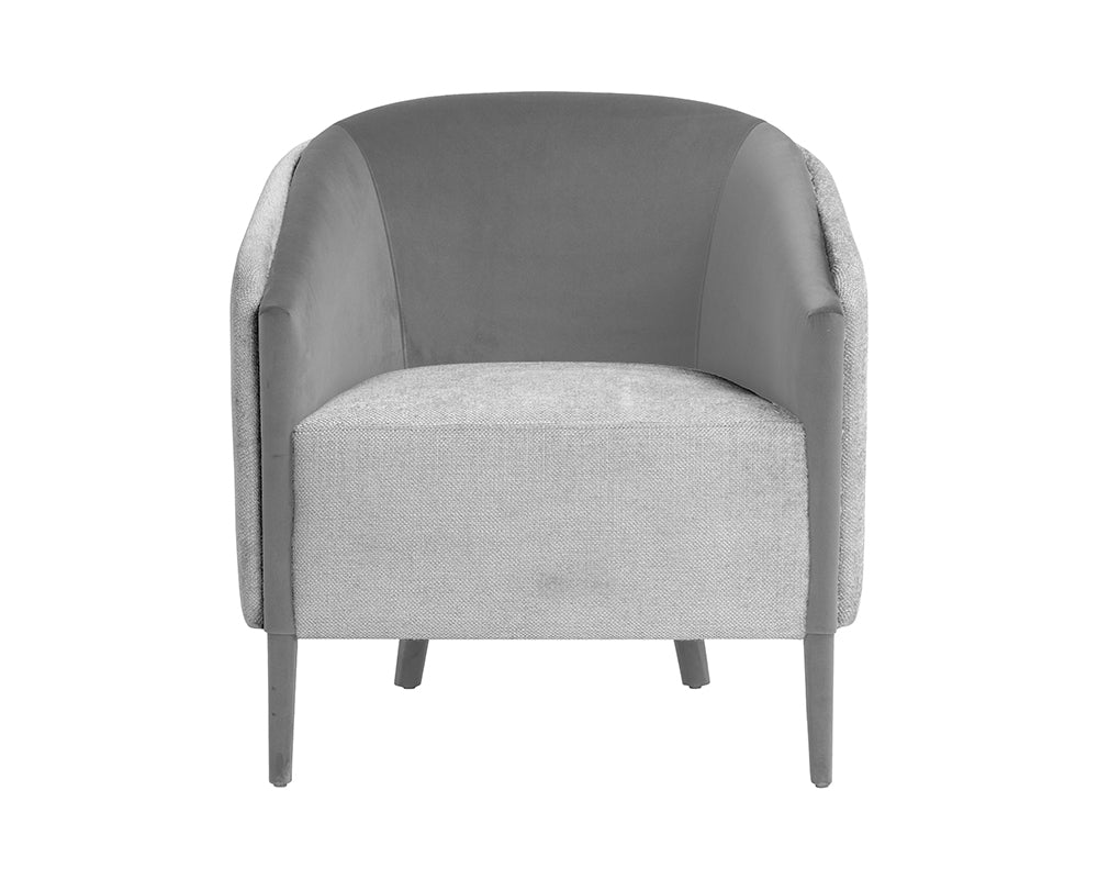 Sheva Lounge Chair - San Remo Winter Cloud / Antonio Charcoal
