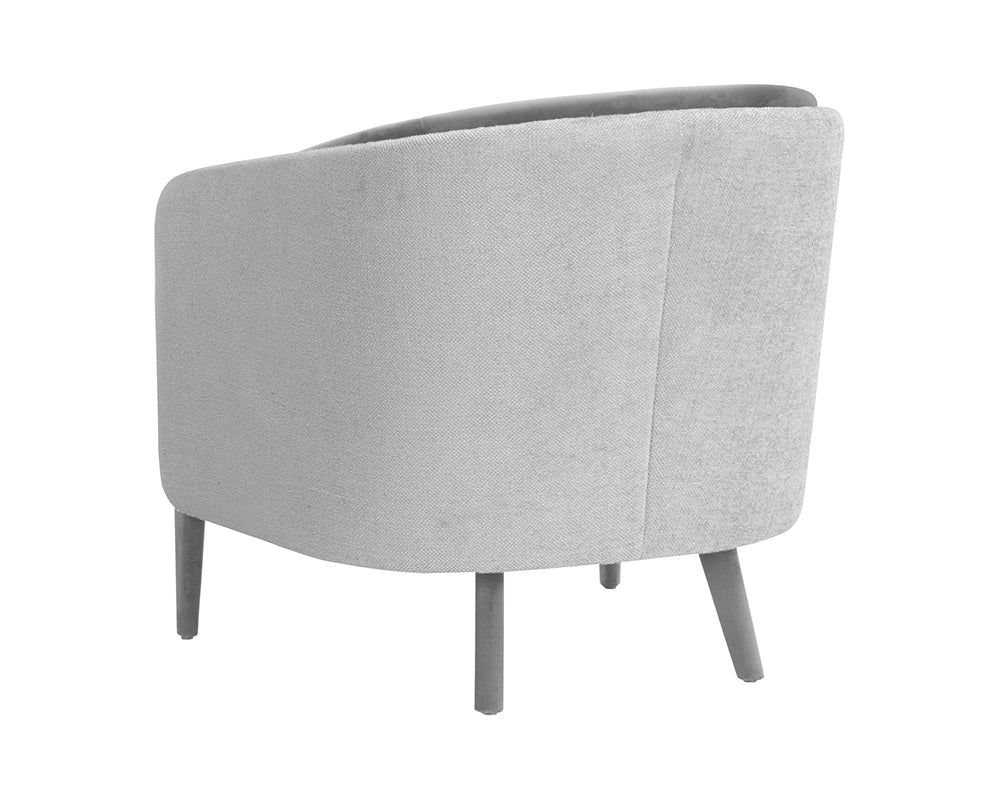 Sheva Lounge Chair - San Remo Winter Cloud / Antonio Charcoal