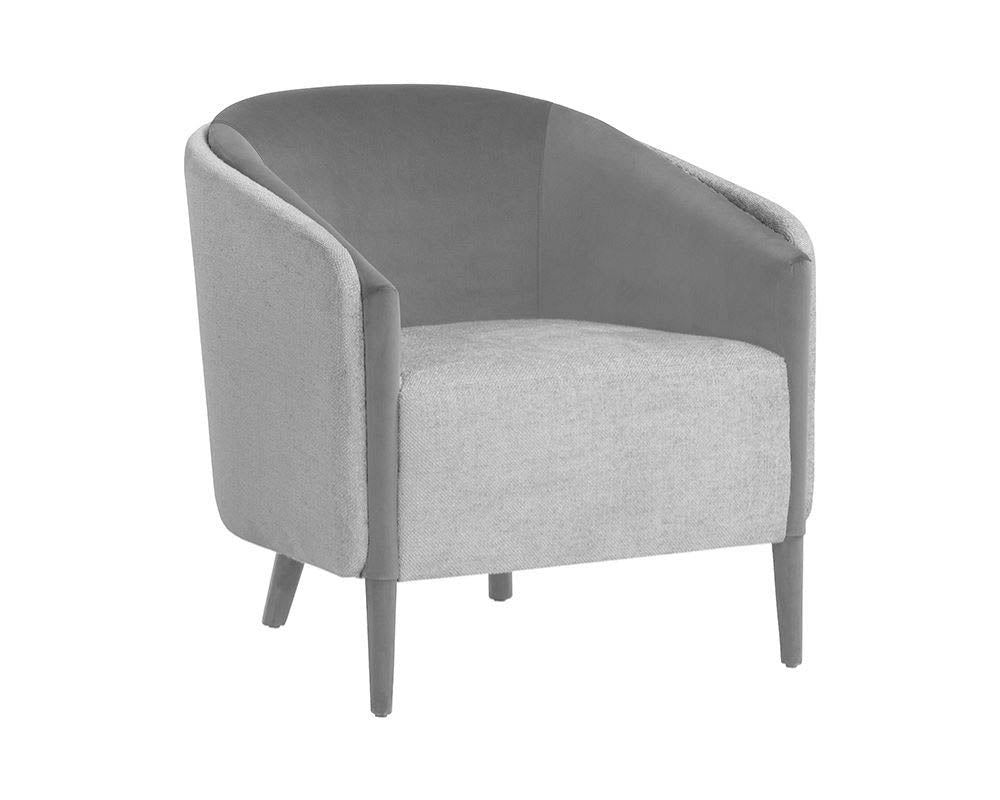 Sheva Lounge Chair - San Remo Winter Cloud / Antonio Charcoal