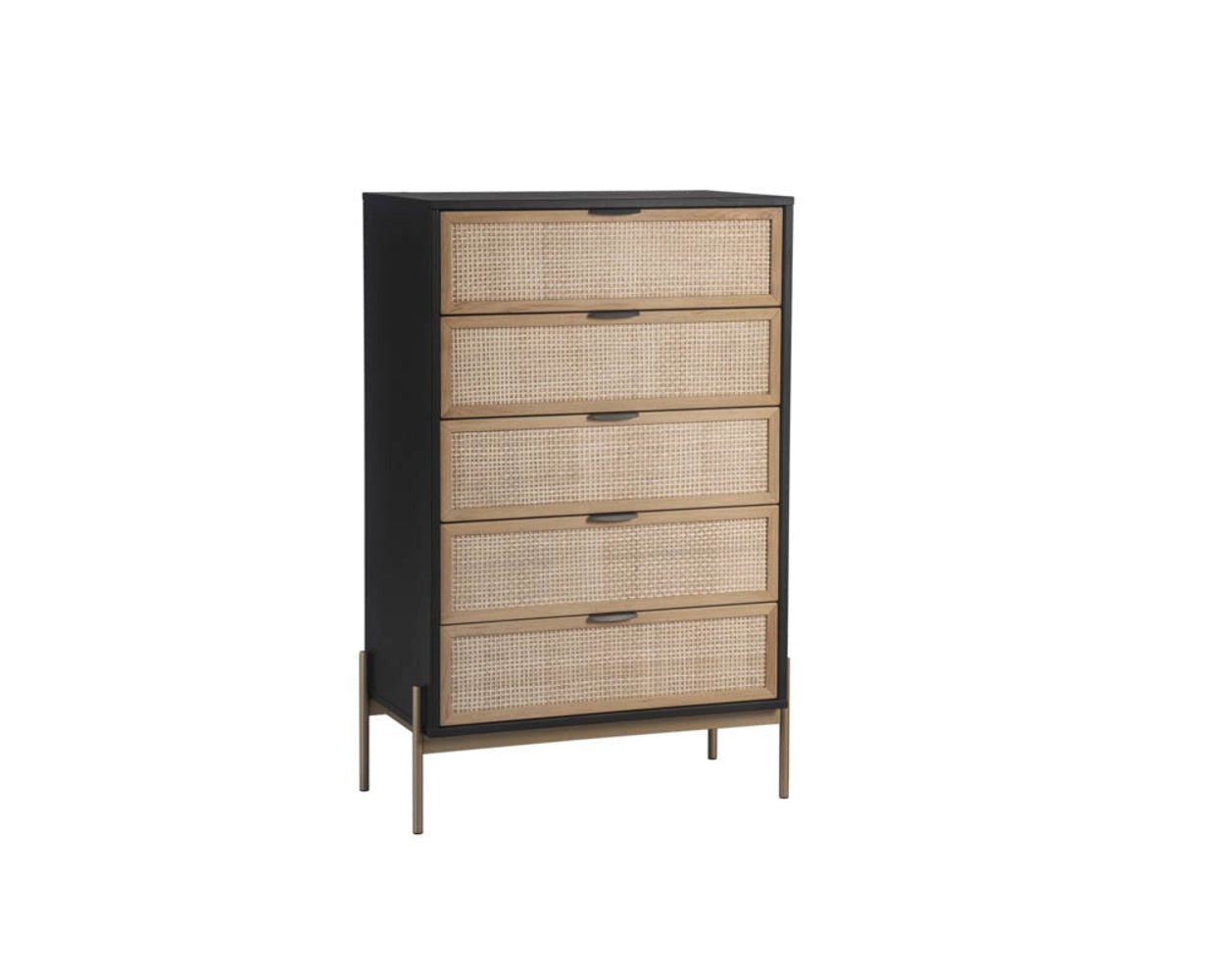 Avida Chest - Gold - Black/natural