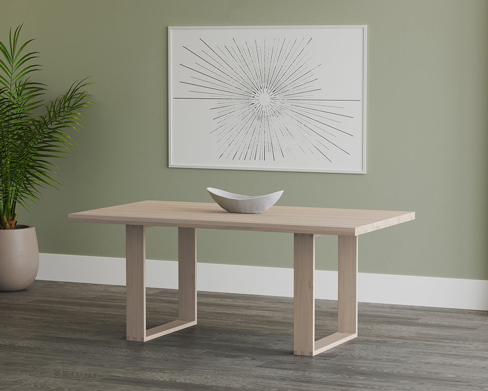 Thanus Dining Table - Light Oak - 72"
