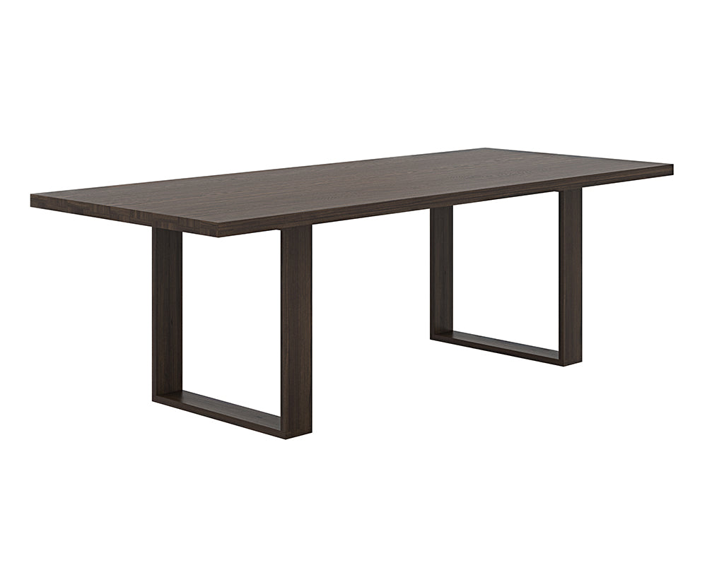 Thanus Dining Table - Brown Oak - 94.5"