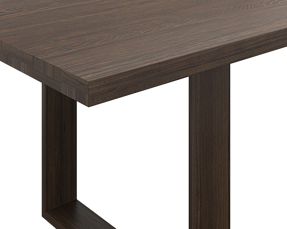 Thanus Dining Table - Brown Oak - 94.5"