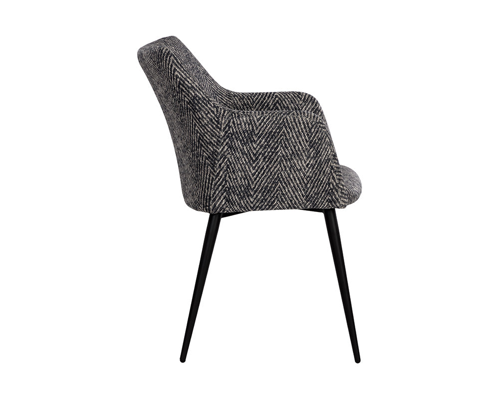 Marilyn Dining Chair - Admiral Herringbone
