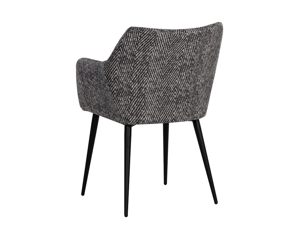 Marilyn Dining Chair - Admiral Herringbone