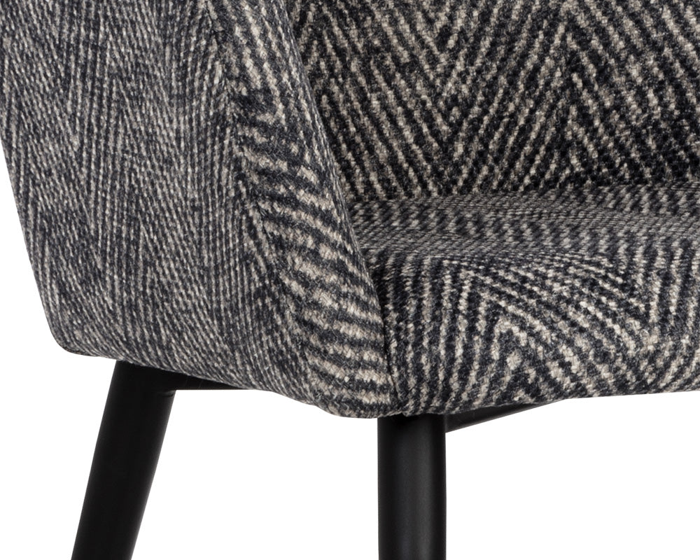 Marilyn Dining Chair - Admiral Herringbone