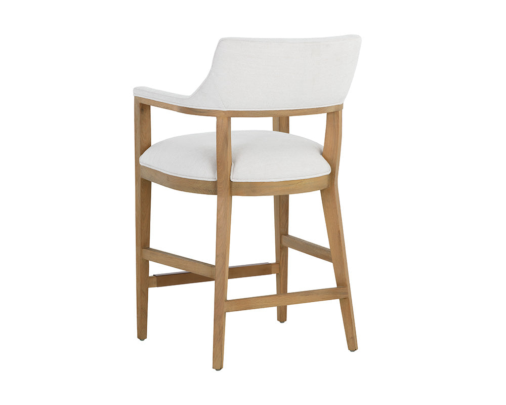 Brylea Counter Stool - Natural - Heather Ivory Tweed