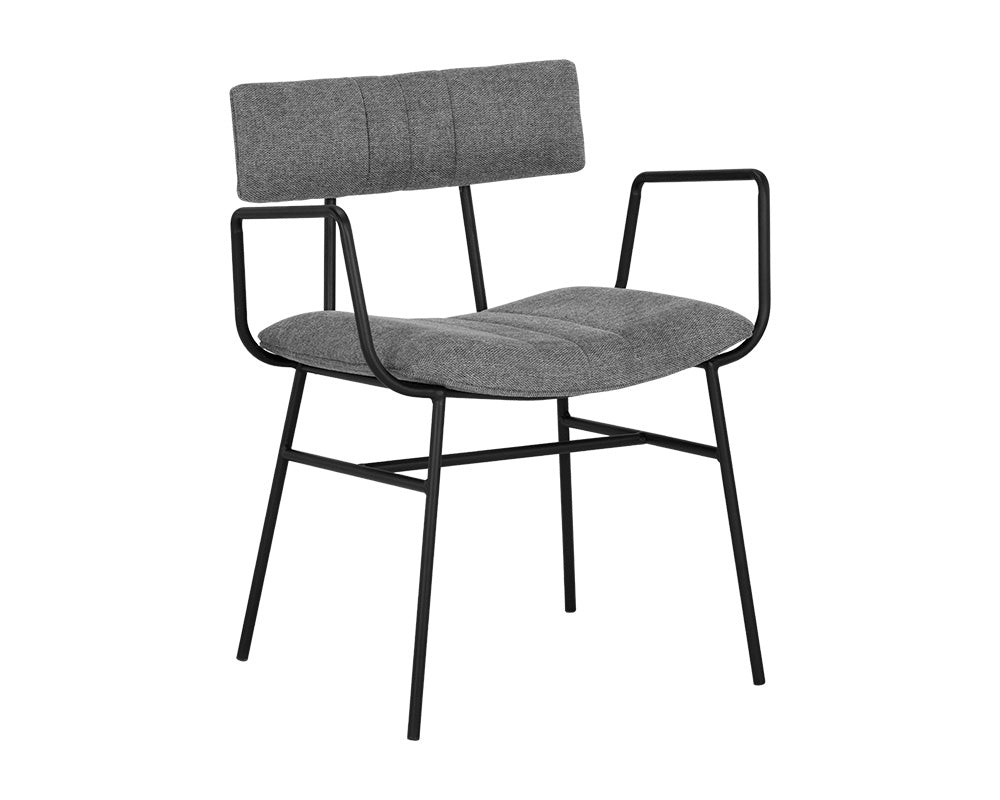 Buca Dining Armchair - Belfast Koala Grey