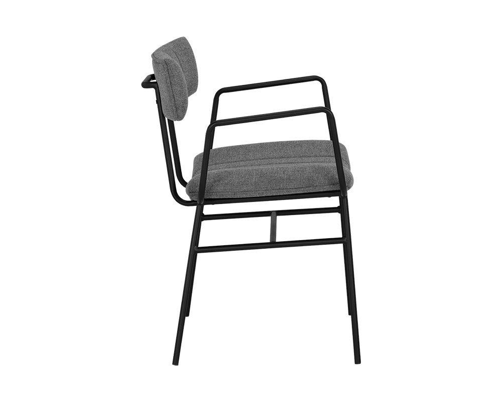 Buca Dining Armchair - Belfast Koala Grey