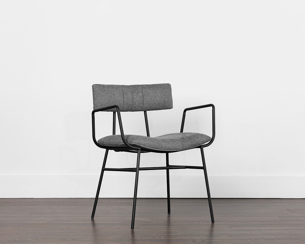 Buca Dining Armchair - Belfast Koala Grey