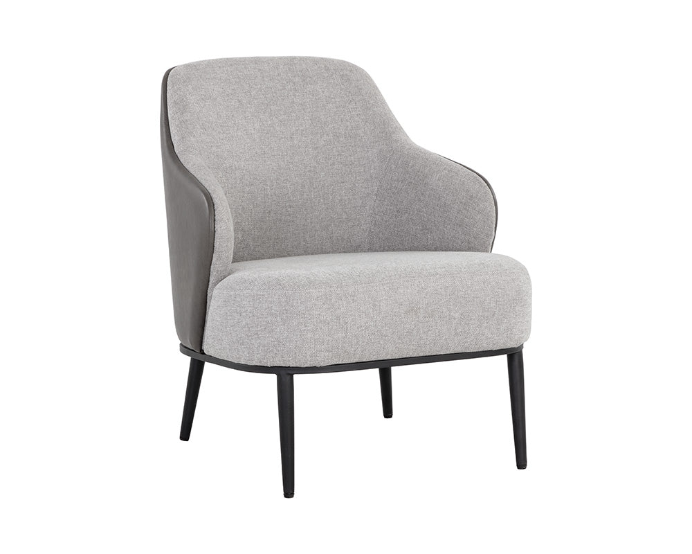 Nairobi Lounge Chair - Belfast Heather Grey / Bravo Ash