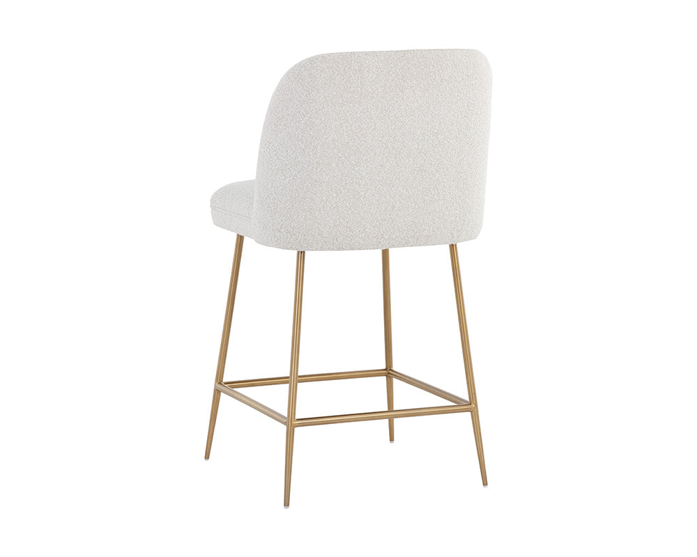Kelty Counter Stool - Gold - Copenhagen White