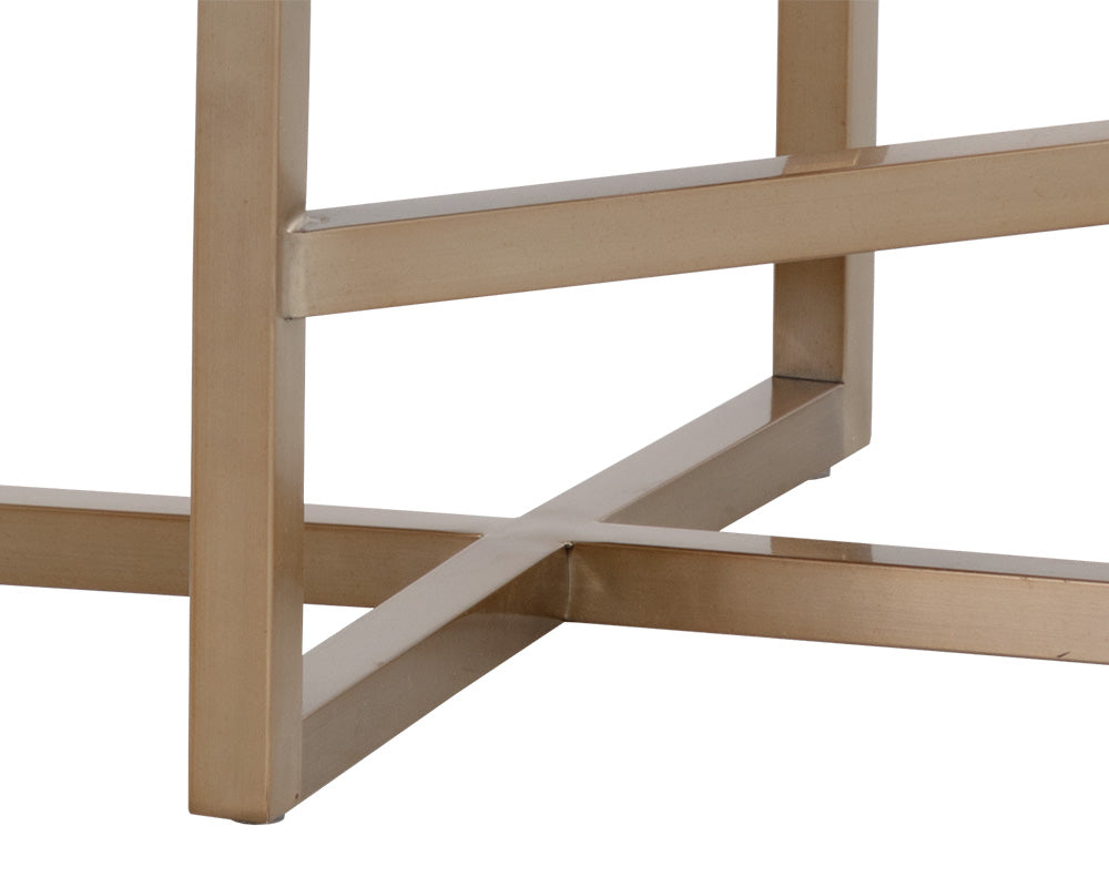 Howard Counter Stool - Antique Brass - Belfast Heather Grey