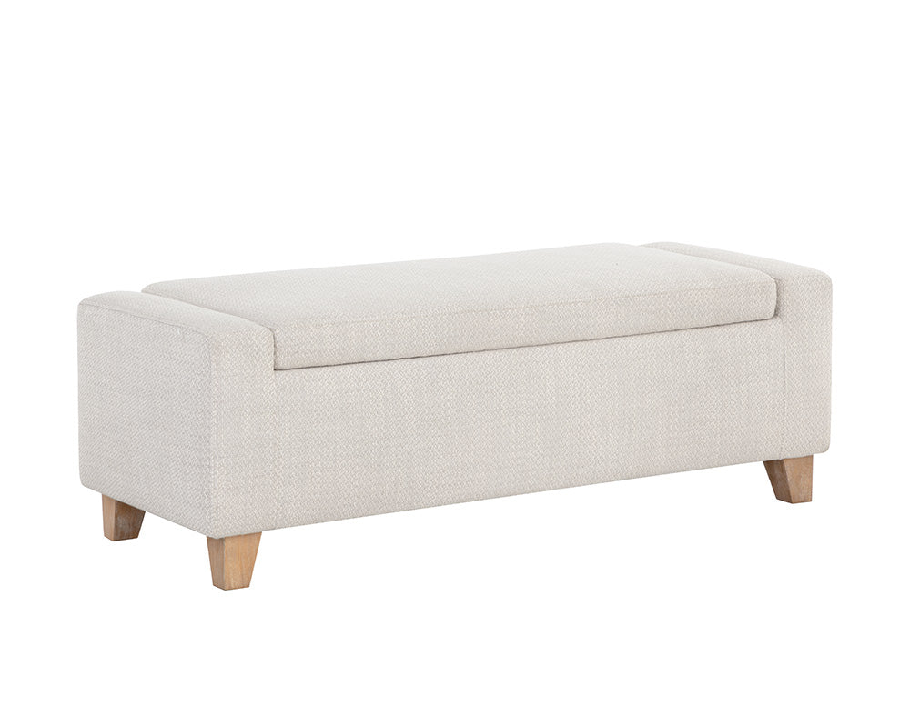 Hartley Storage Bench - Natural - Moto Stucco
