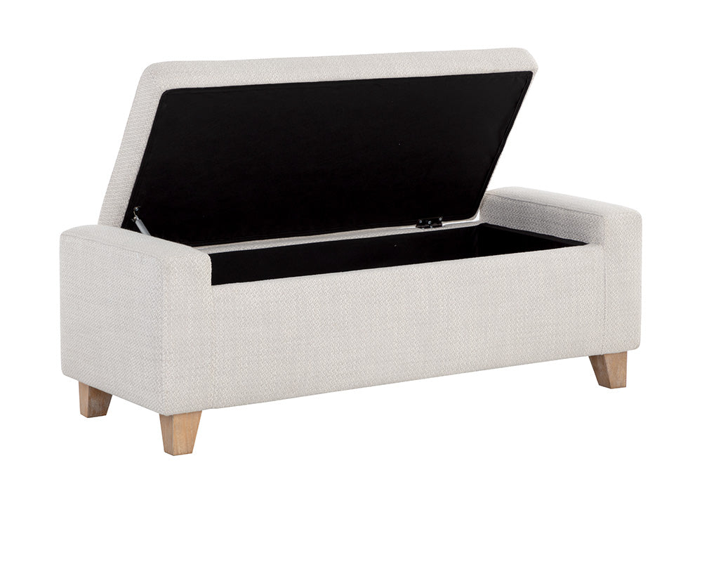 Hartley Storage Bench - Natural - Moto Stucco