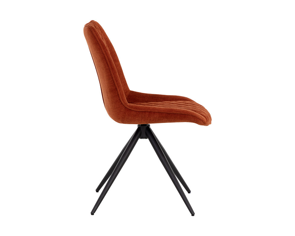 Freya Swivel Dining Chair - Danny Rust