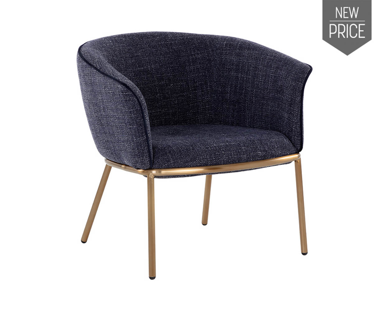 Nadine Lounge Chair - Chacha Navy