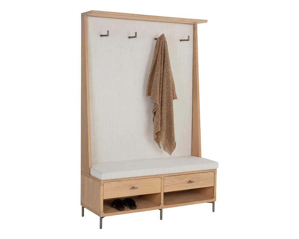 Herrington Hall Tree With Bench - Mina Ivory