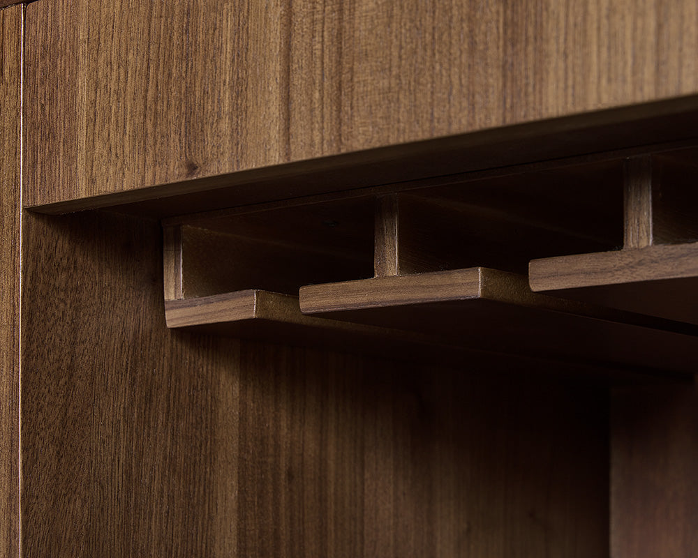 Caven Bar Cabinet - Walnut
