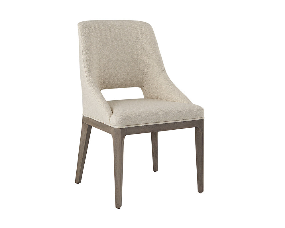 Estrada Dining Chair - Light Grey Oak - Mainz Cream