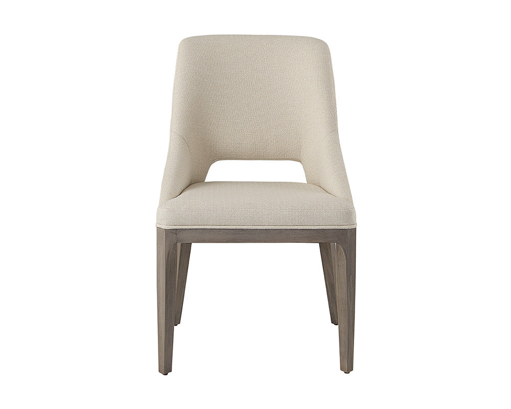 Estrada Dining Chair - Light Grey Oak - Mainz Cream