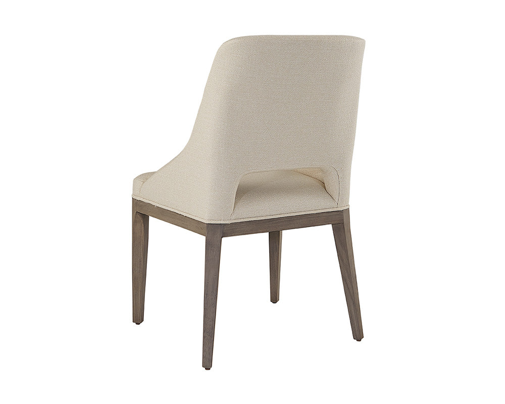 Estrada Dining Chair - Light Grey Oak - Mainz Cream