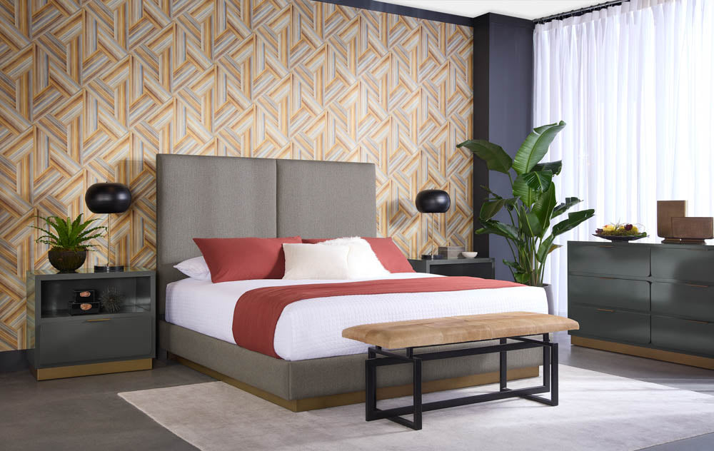 Jenkins Bed - King - Dazzle Grey