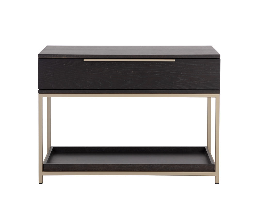 Rebel Nightstand - Large - Gold - Charcoal Grey
