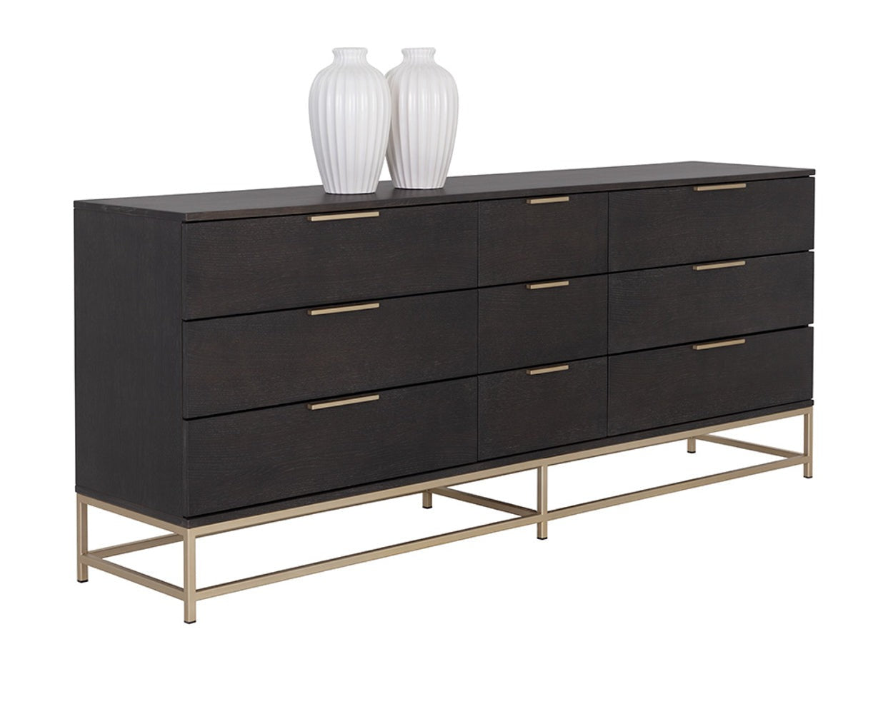 Rebel Dresser - Large - Gold - Charcoal Grey