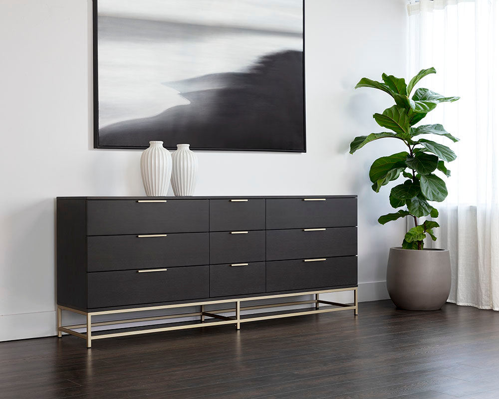 Rebel Dresser - Large - Gold - Charcoal Grey