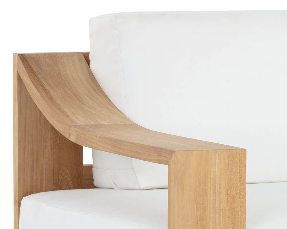 Tahiti Swivel Lounge Chair - Stinson White - Natural (Patio/Outdoor)