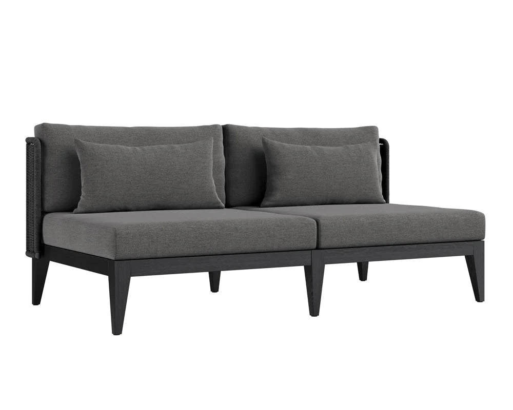 Ibiza 2-Seater Sofa - Charcoal (Patio/Outdoor)