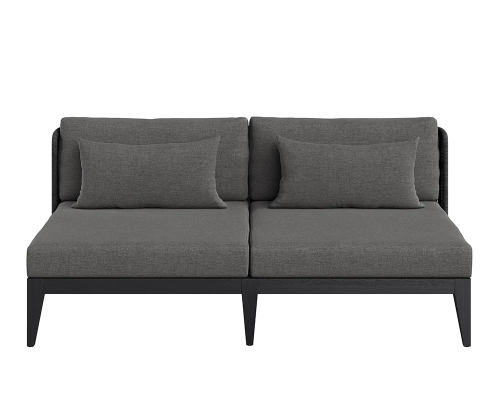 Ibiza 2-Seater Sofa - Charcoal (Patio/Outdoor)