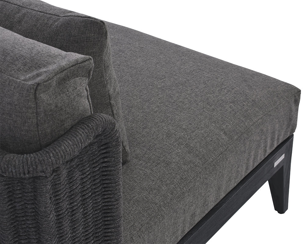 Ibiza 2-Seater Sofa - Charcoal (Patio/Outdoor)