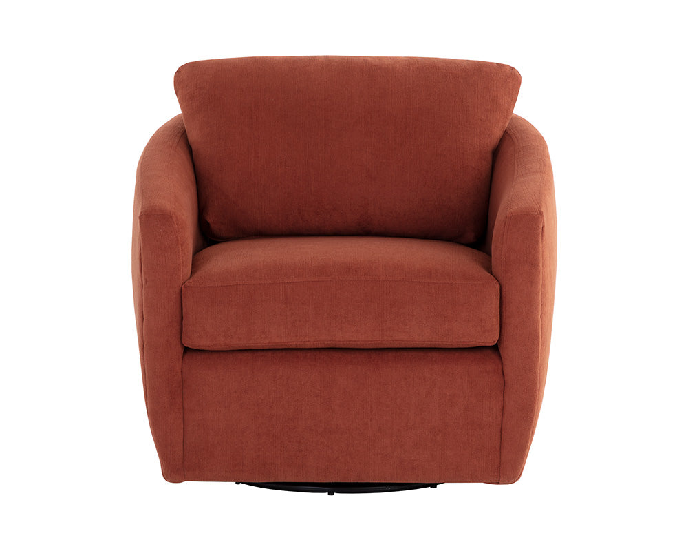 Irina Swivel Lounge Chair - Treasure Russet