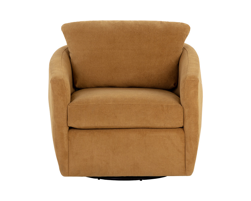 Irina Swivel Lounge Chair - Treasure Gold