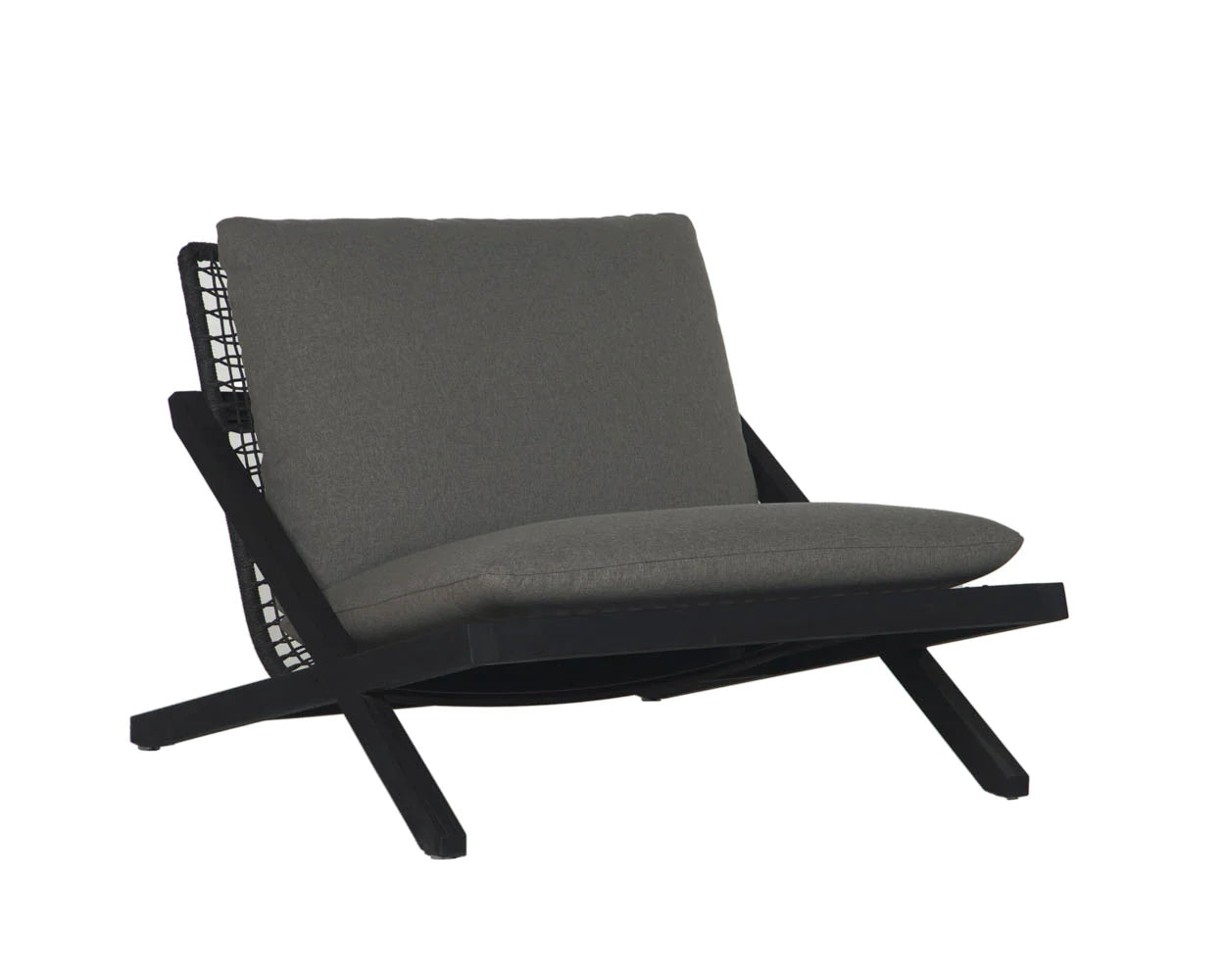 Bari Lounge Chair - Gracebay Grey - Charcoal (Patio/Outdoor)