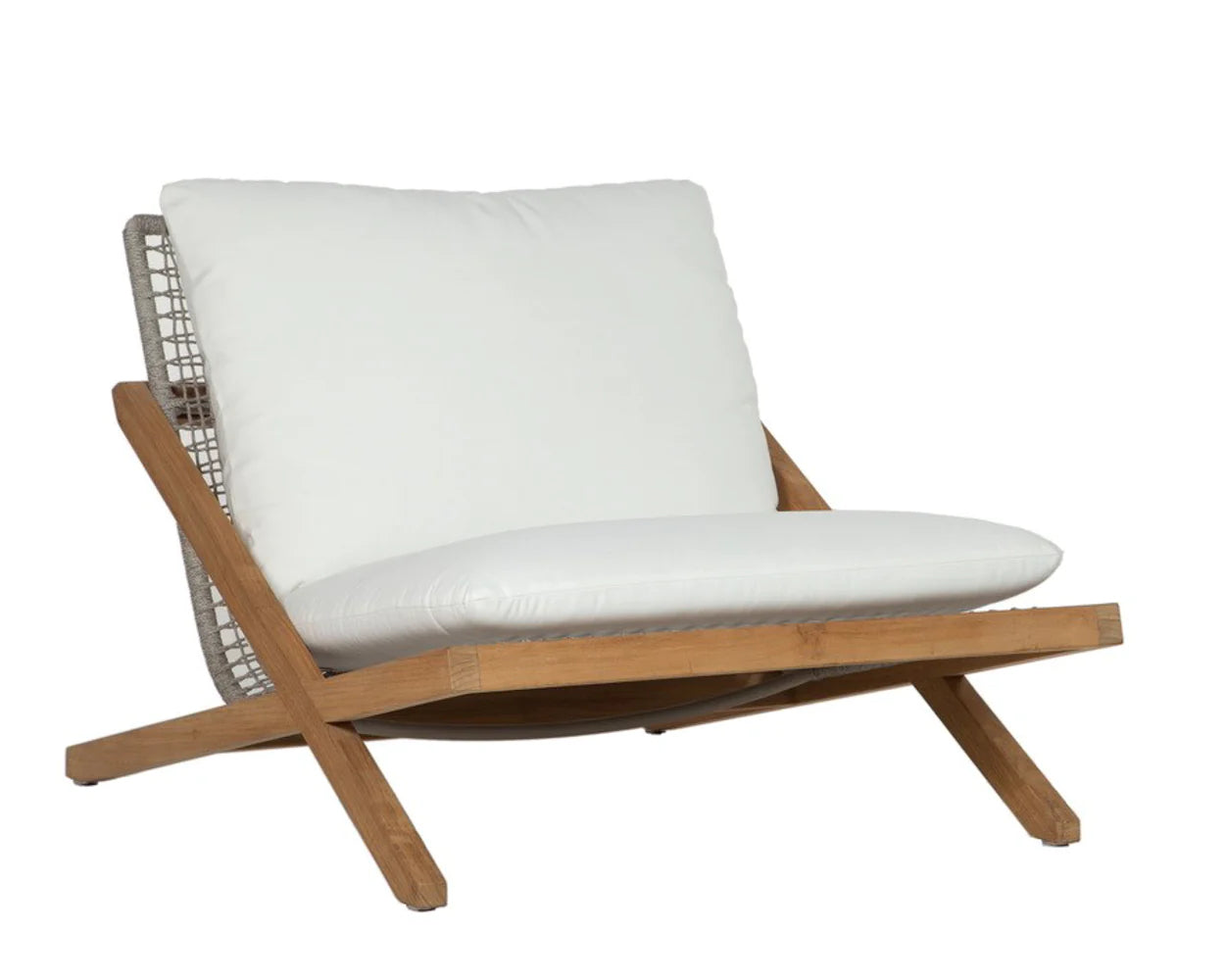 Bari Lounge Chair - Stinson White - Natural (Patio/Outdoor)