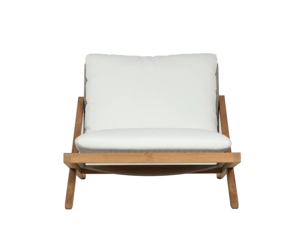 Bari Lounge Chair - Stinson White - Natural (Patio/Outdoor)