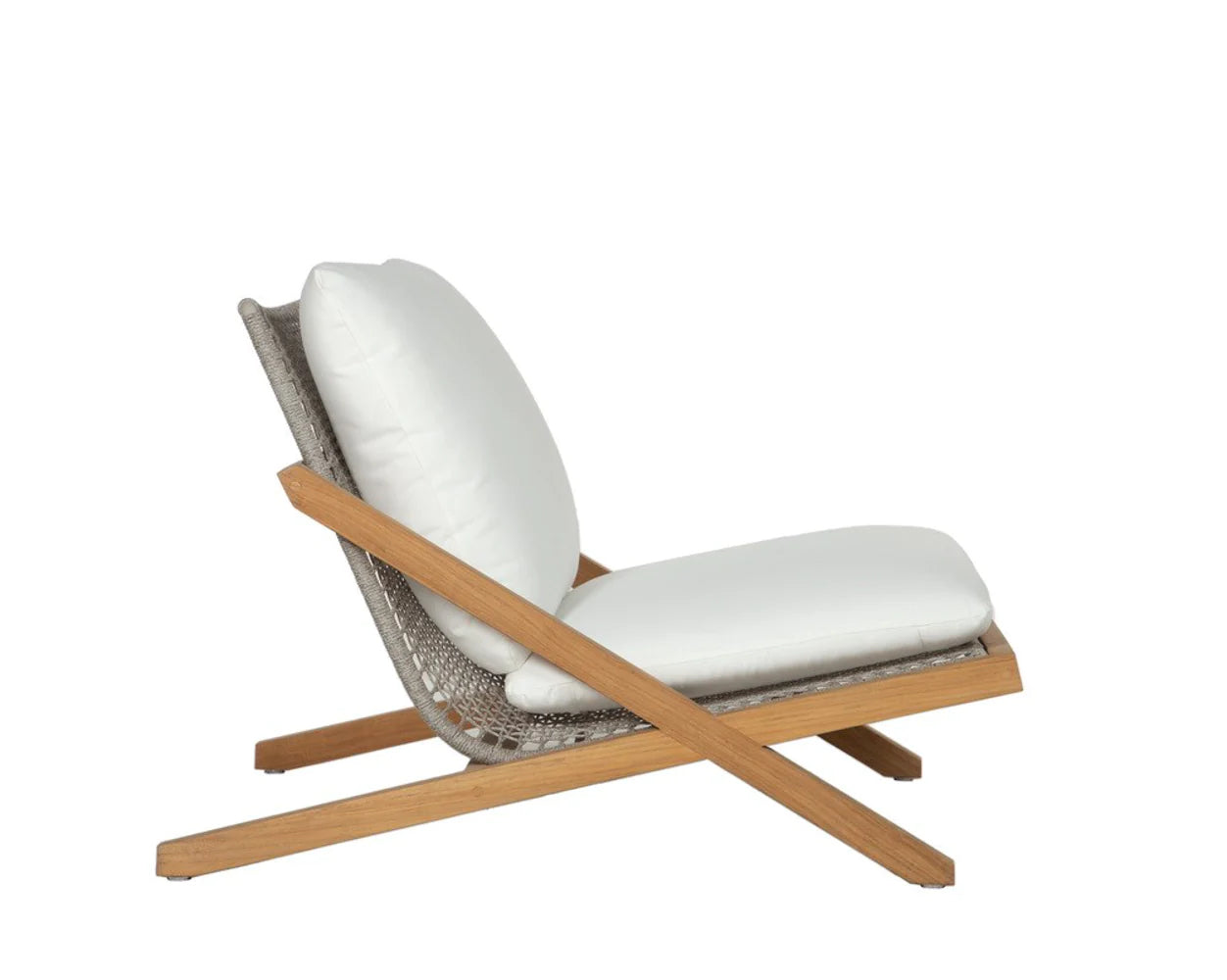 Bari Lounge Chair - Stinson White - Natural (Patio/Outdoor)