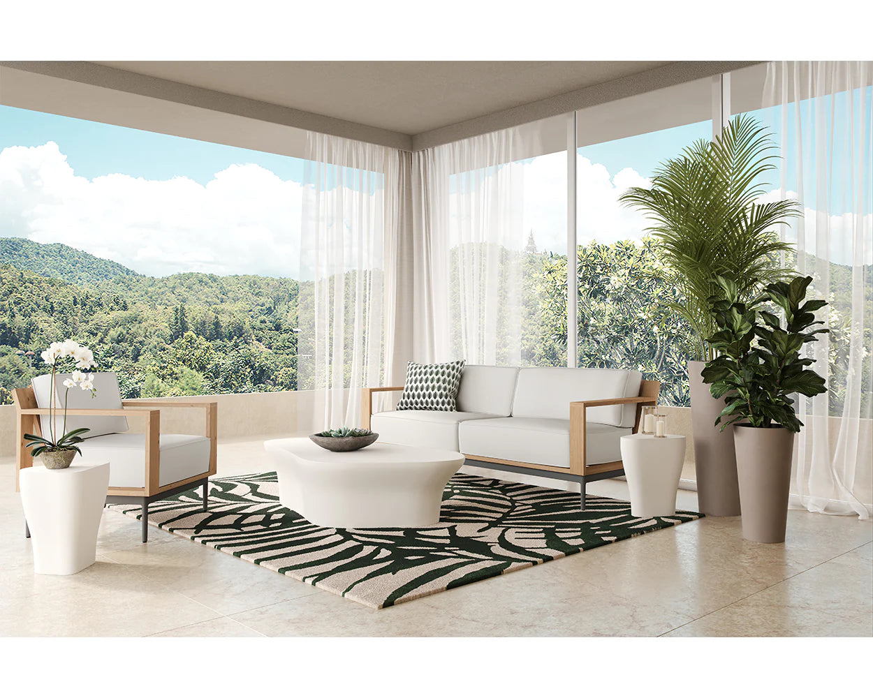 Cagliari Sofa - Palazzo Cream (Patio/Outdoor)